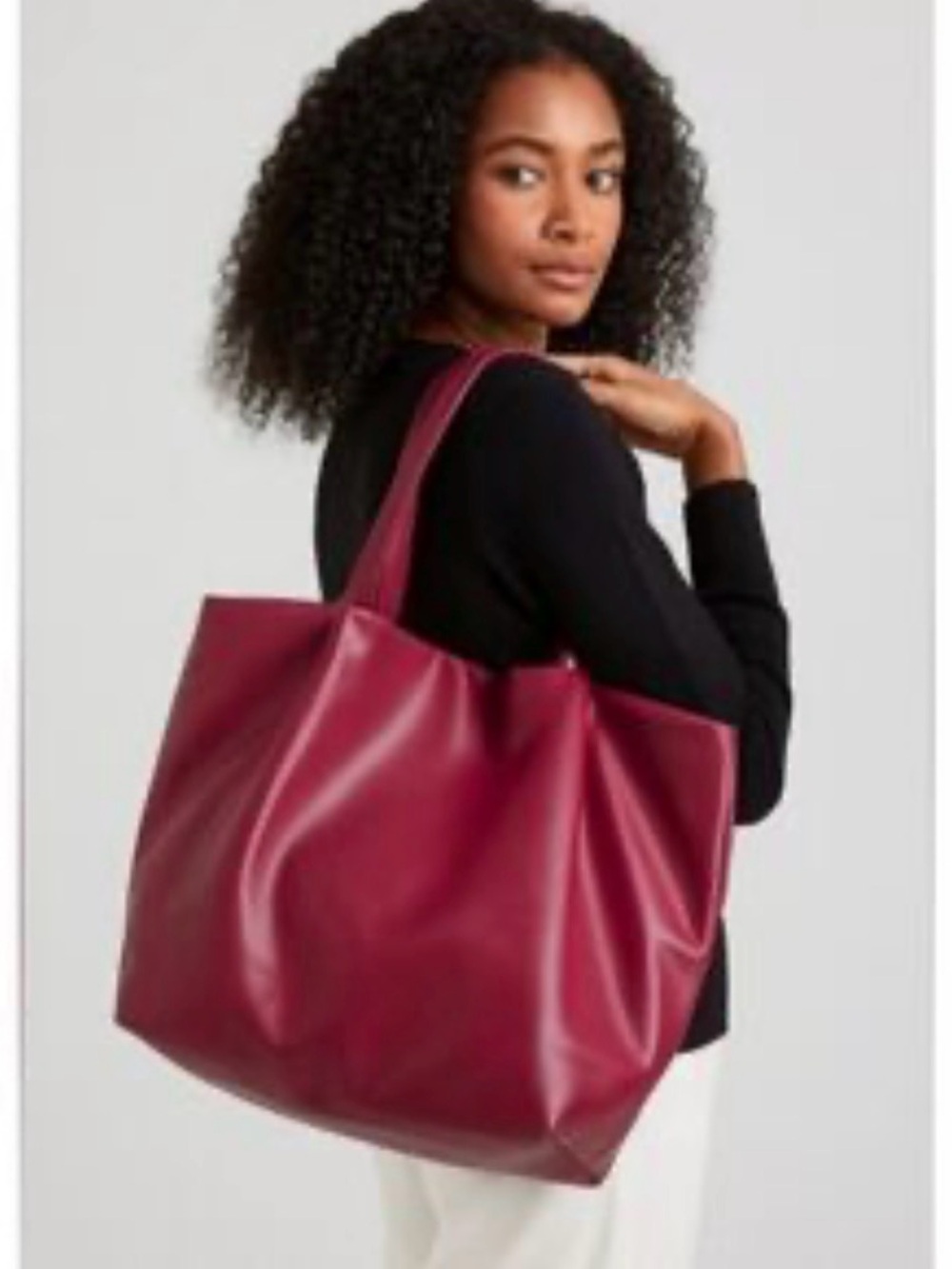 🍂Neiman Marcus Burgundy Tote Bag 🍂